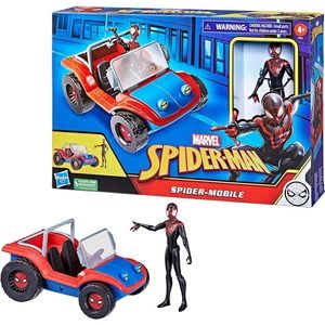 Spider-Man Spider-Mobile 6-Inch-Scale Vehicle with Miles Morales